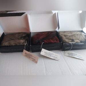 Short Wig Set of Three in Golden Blonde, Auburn, and Light Ash Blonde - New